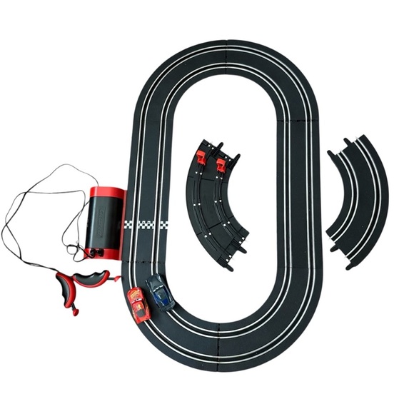 Disney Lightning McQueen Jackson Cars Electric Slot Car Racing Track Set - Picture 1 of 5